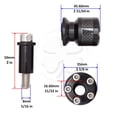 thumbnail image 2 of Black Swingarm Spools Sliders 8mm Bolts Honda Suzuki Ducati BMW KTM Triumph, 2 of 3