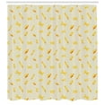 thumbnail image 3 of Ambesonne Food Shower Curtain, Italian Cuisine Types of Pasta, 69"Wx75"L, Mustard Pale Vermilion, 3 of 3
