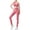 Red, variant on 2 Piece Seamless Yoga Set High Performance Workout Outfit Gym Activewear with Sports Bra and Leggings for Women