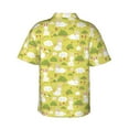 thumbnail image 4 of Xecao Easter Bunny print Hawaiian shirt - a stylish short-sleeve button-down for men, perfect for casual beach and tropical outings., 4 of 9