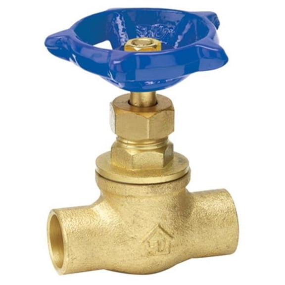 230-4-12-12 0.50 in. Brass Copper x Copper Stop Valve