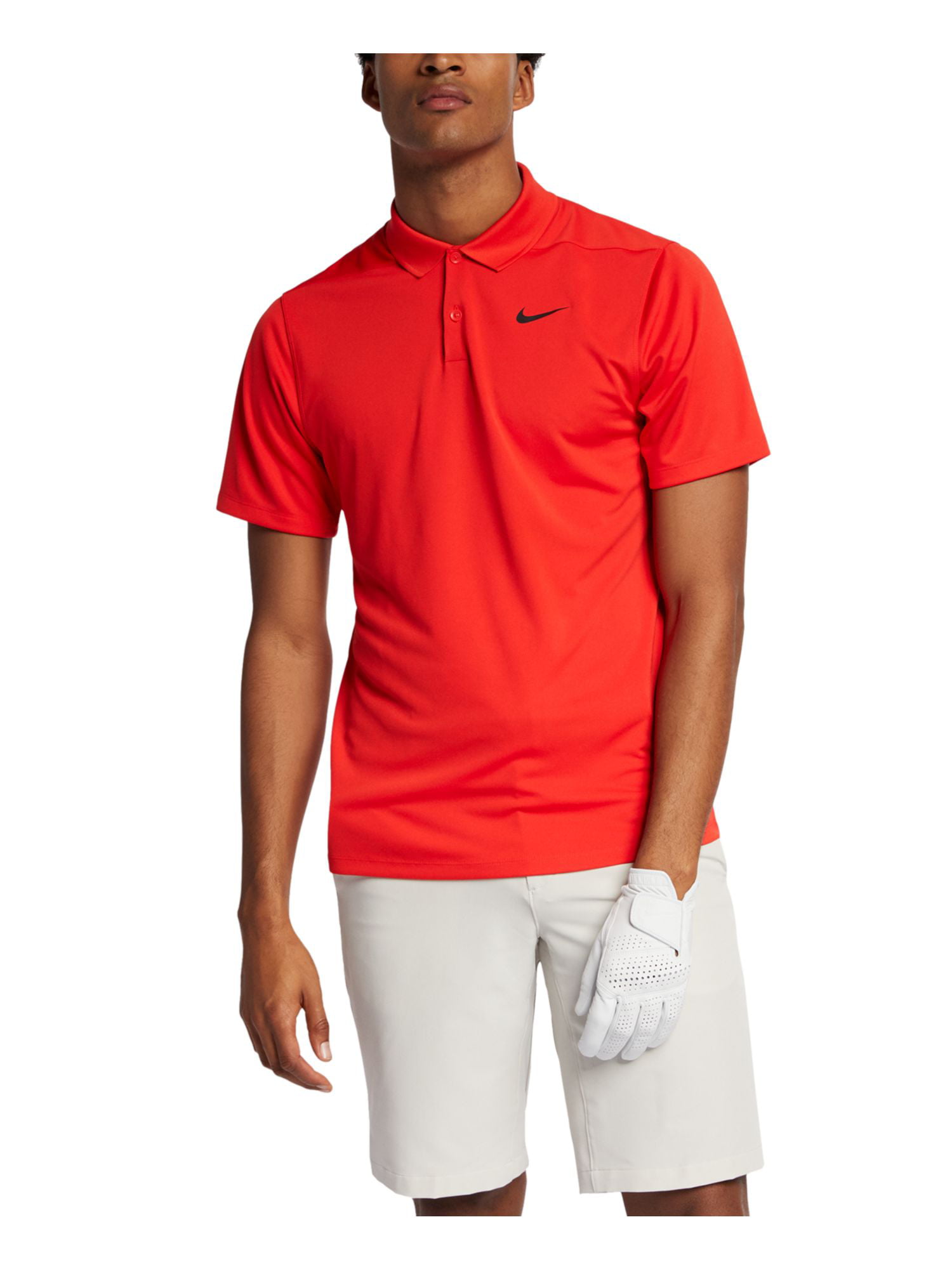Nike - NIKE Mens Orange Solid Collared Polo Shirt Size: S - Walmart.com ...