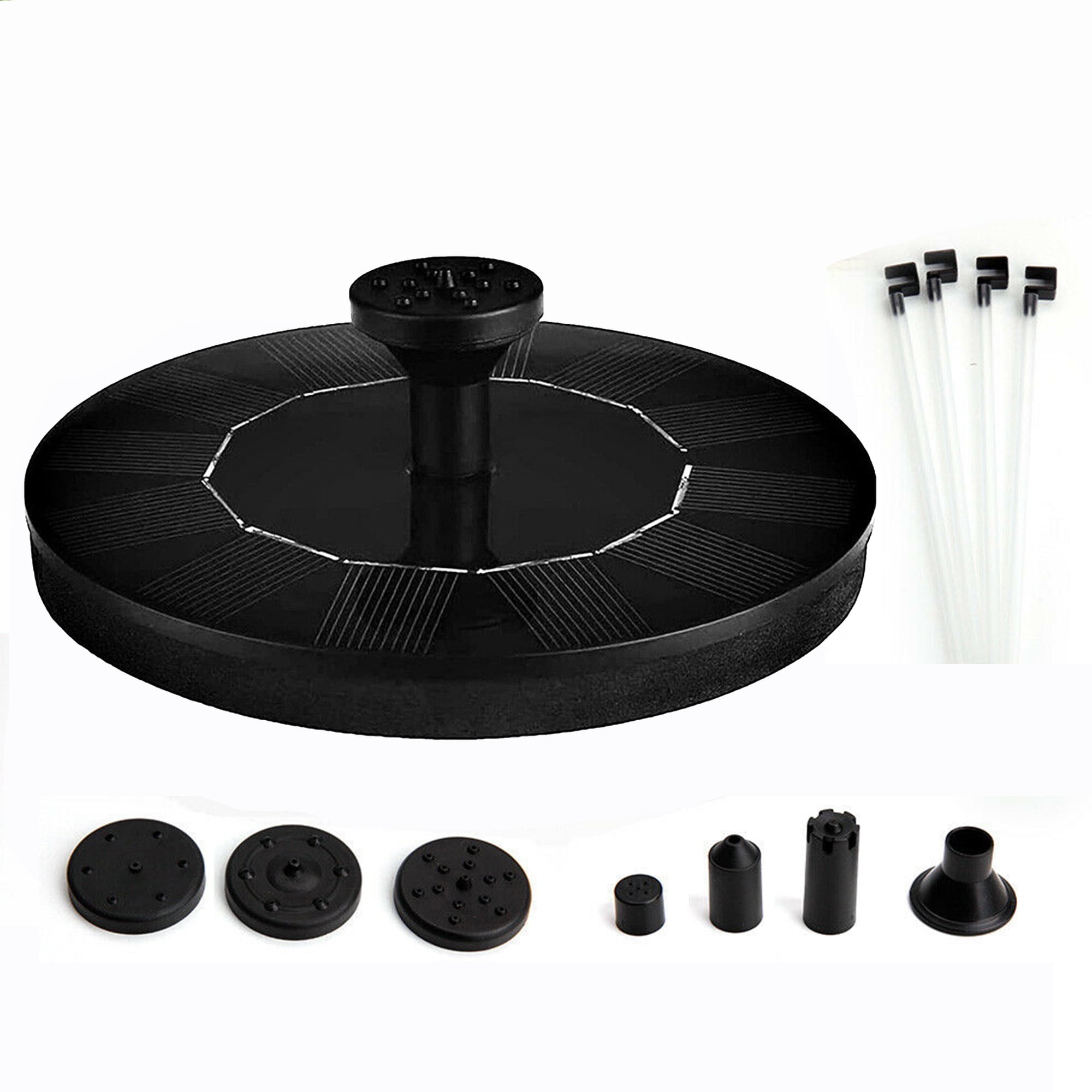 YouLoveIt Solar Fountain Pump, 3W Solar Fountain for Bird Bath Free Standing Floating Water Fountain Floating Birdbath Water Pumps for Outdoor Solar Bird Bath Fountain Garden Pond Pool