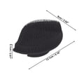 thumbnail image 4 of Unique Bargains 1pc Leaves Shape Bath Brush 5.16"x3.54"x2.01" Black, 4 of 6