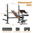 thumbnail image 3 of GIKPAL 6-in-1 Multi-Purpose Adjustable Weight Bench Workout Bench Set with Barbel Rack and Leg Developer for Home Gym Full Body Function Strength Training(excluding Barbell and Weight Plate), 3 of 7