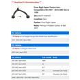 thumbnail image 2 of Front Right Upper Control Arm - Compatible with 2007 - 2016 GMC Sierra 1500 2008 2009 2010 2011 2012 2013 2014 2015, 2 of 2