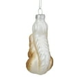 thumbnail image 5 of Northlight 3.75" Brown and White Glass Squirrel with Nut Christmas Ornament, 5 of 5