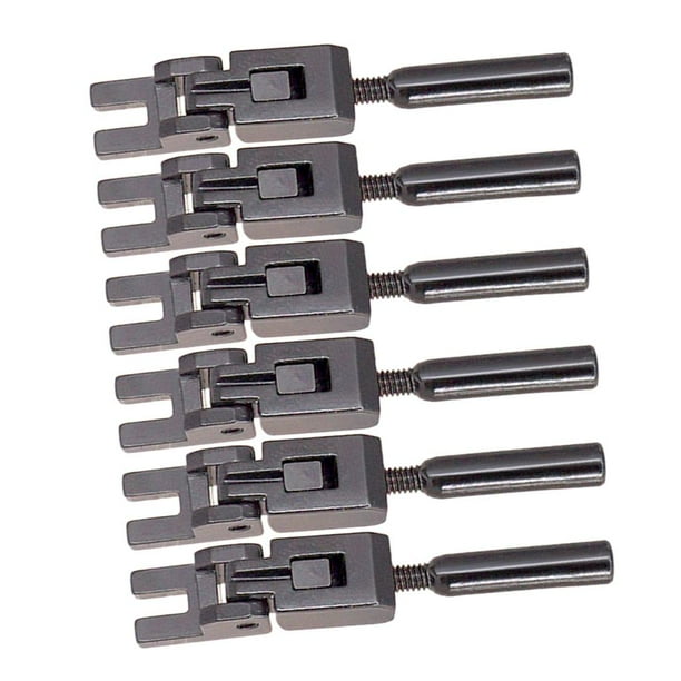 Sillines de Rodillo de Cuerda de Guitarra shamjiam 6 Piezas Negro