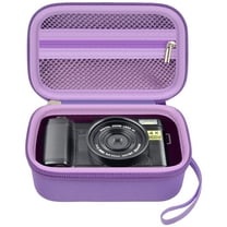 Digital Camera Case Compatible with TEBNGIHNM for Toiauaha 4K Vlogging Camera, Storage Holder Bag for Canon Powershot- Purple (Box Only)