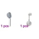 thumbnail image 1 of Soporte de ventosa de ducha con retenedor sin perforaciones + boquilla de ducha de refuerzo de ducha cabezal de ducha de lluvia kenally HA000632-00B*1+HA002373-01B*1, 1 of 6