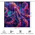 thumbnail image 2 of 4PCS Beautiful Octopus Shower Curtain Set,Colorful Funny Animals Bathroom Decor Sets with Rugs Bathroom Accessories Set Bathroom Curtain Shower Set with 12 Hooks, 2 of 8