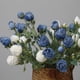thumbnail image 2 of XmhyTop 6 rosas artificiales de tallo largo, rosas de seda falsas para ramo de boda, centro de mesa, decoración del hogar (rosa claro y blanco), 2 of 4
