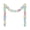 ⭐ Silver#1876, variant on Pre-Lit Christmas Garland with Multicolor Lights, 17 Ft Metallic Tinsel Holiday Garland for Fireplace Mantel, Staircase and Indoor Outdoor Decor