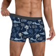thumbnail image 2 of Salouo Hawaii Palms Print Men's Boxer Briefs,Breathable Underwear Elastic Waistband Briefs for Men -XX-Large, 2 of 8