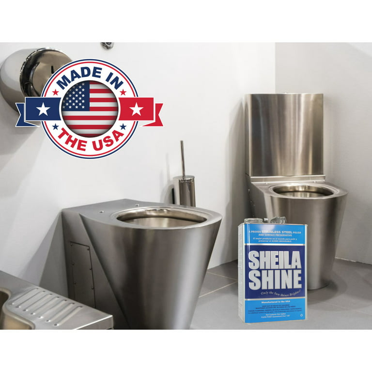Sheila Shine Stainless Steel Cleaner & Polish, 1 Gal Can, 1 per Carton 