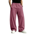 thumbnail image 2 of Baggy Sweatpants Men Open Bottom Gym Athletic Pants Drawstring Waist Loose Fit Jogging Sweat Pants, 2 of 7