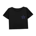 thumbnail image 4 of Camiseta corta de verano para mujer, camiseta con cuello redondo para uso diario, trabajo de oficina L, 4 of 7
