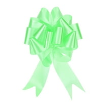 Uxcell 20Pcs 6" x 9" Large Pull Bow Gift Wrapping Ribbon Light Green for Christmas Bow