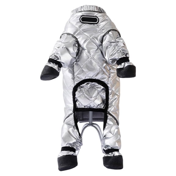 Insulated Winter Dog Coat With Attached Boots Full Body Reflective Puppy Outfit For Outdoor Walking And Cold Weather