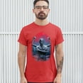 thumbnail image 3 of Tee Hunt Demon Gargoyle T-Shirt Blood Moon Scary Halloween Monster Men's Tee, Red, XX-Large, 3 of 5