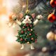 thumbnail image 4 of Seyotauo Cute Pet Pattern Acrylic Christmas Ornaments 3.15x3.15 Inch Double-Sided Pattern, Easy to Hang Christmas Tree Decorations Indoor, Festive Holiday Christmas Decor Gifts for Family Colleagues, 4 of 9