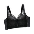 thumbnail image 3 of Sentmoon Plus Size Sports Bra Comfort Bras for Women Lace Trim Wireless Push-Up Bra Breathable Soft Stretch Smooth Seamless Light Padding Comfort Lift Support Solid Color T Shirt Bralette, 3 of 6