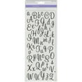 thumbnail image 2 of multicraft letters & numbers medley clear stickers-black cursive alphabet, 2 of 2