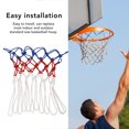 thumbnail image 4 of Reemplazo De Red De Baloncesto, Red De Baloncesto De Poliéster Roja, Blanca Y , Duradera, Fácil Instalación Para Escuelas Para Partidos, 4 of 7