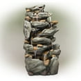 thumbnail image 3 of Alpine Corporation 8-Tier Rock Water Fall Fountain, 50 Inch Tall, 3 of 12