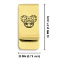 thumbnail image 2 of Stainless Steel Geometric Polygon Koala Animal Classic Slim Money Clip Credit Card Holder, 2 of 2