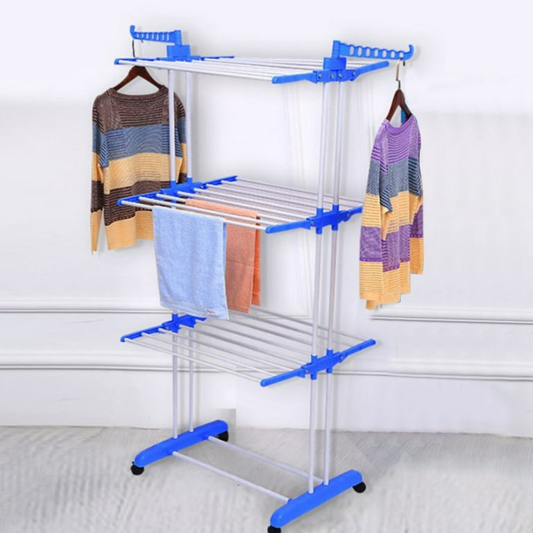Mairbeon Laundry Drying Rack Movable Punch Free Good Load bearing