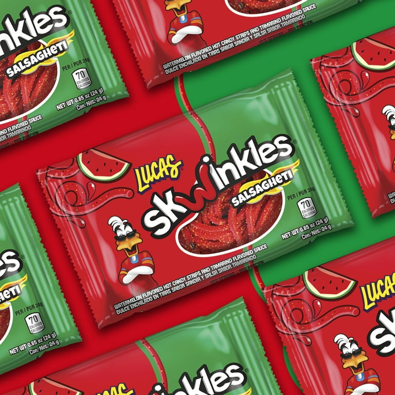 Lucas Skwinkles Salsagheti Watermelon Candy, Hot Flavor with Lucas Skwinkles Salsagheti Watermelon Candy, Hot Flavor with