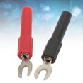 thumbnail image 1 of Conector Enchufe De Pala 4 Mm De Ancho Tipo U Conector De Pala De Horquilla De Baja Pérdida Para Multímetros Aplicaciones Electrónicas 30 Vac-60 Vdc 36 A, 1 of 7