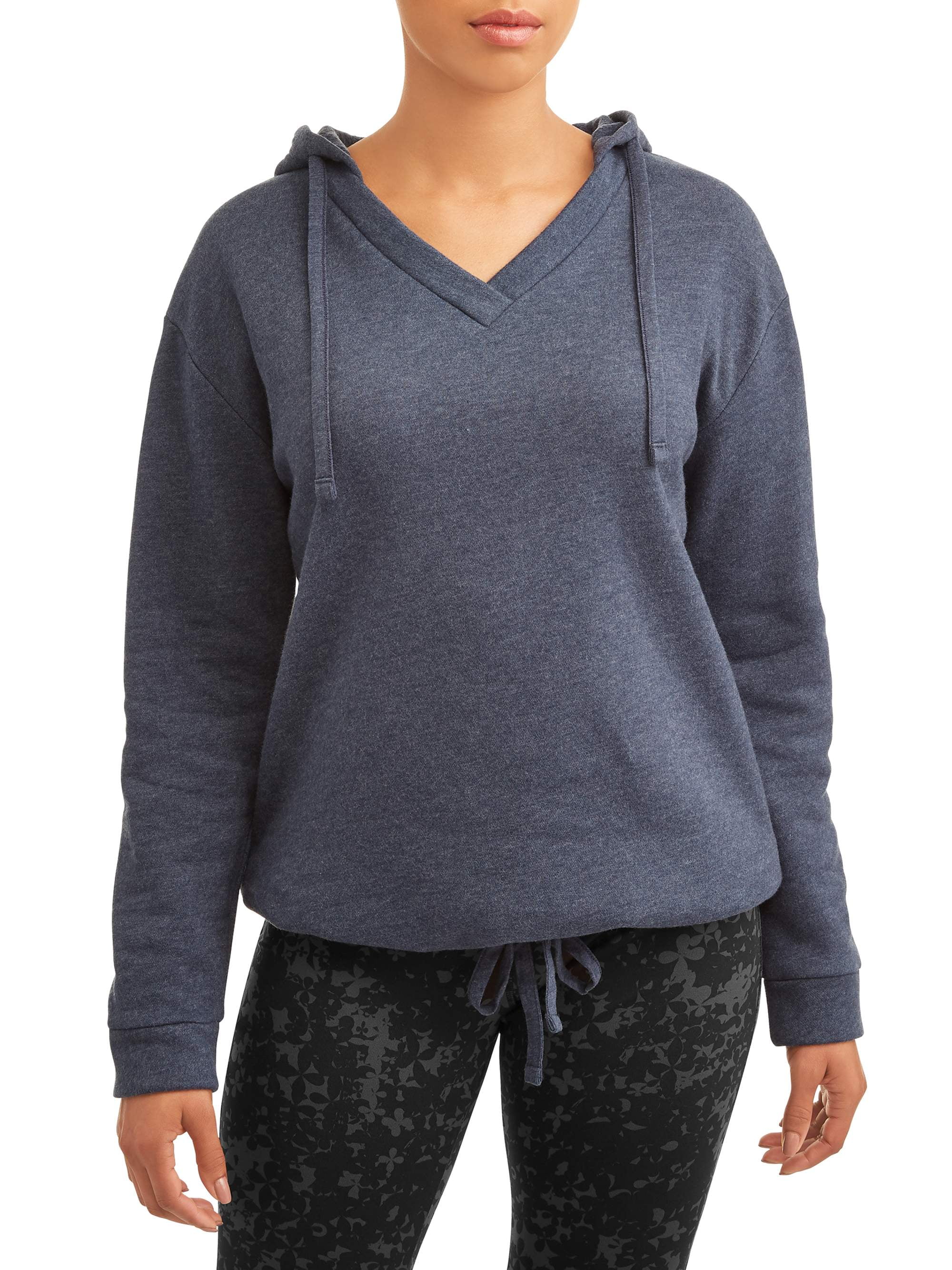 v neck fleece sweatshirt