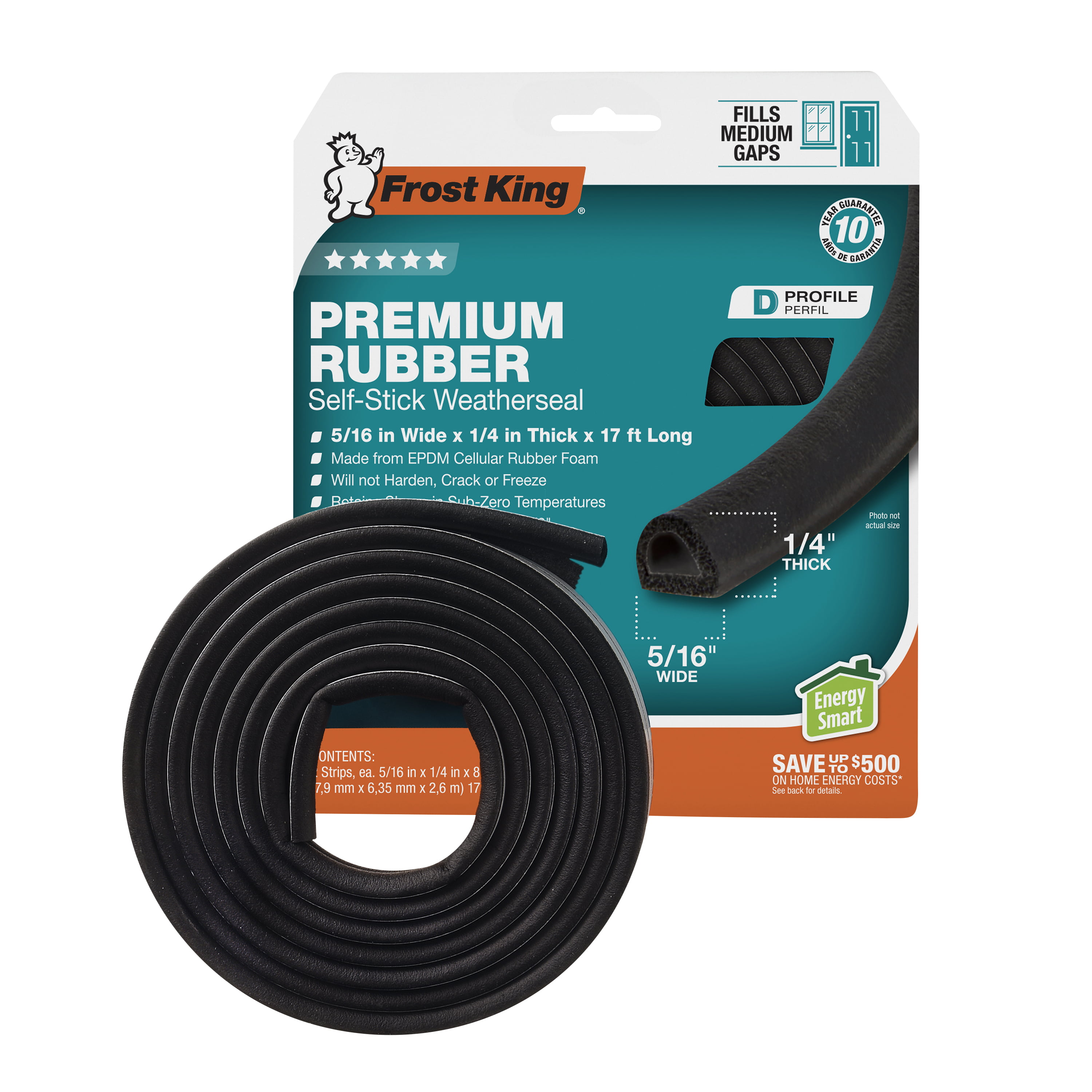 Black Window Door Seal And Foam 10M E Profile Draught Excluder Strip EPDM Rubber 