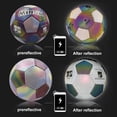 thumbnail image 7 of SIEYIO Reflective Football Night Outdoor Sports Glowing Standard Soccer Luminously Colorful Soccer Balls for Training, 7 of 7