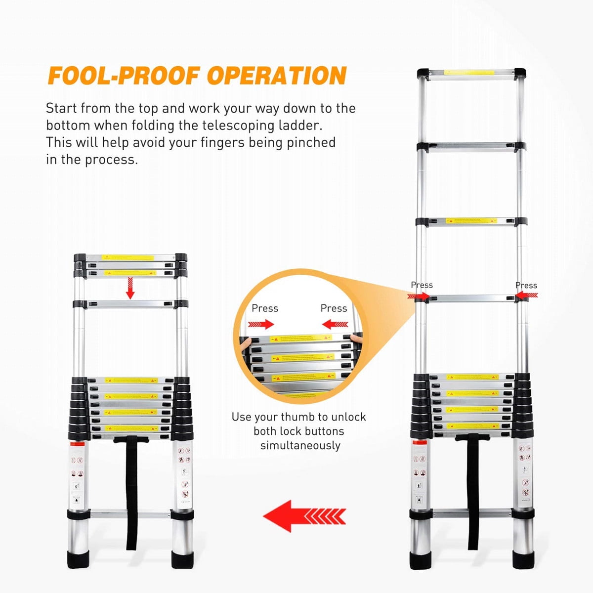 Kadell telescoping ladder deals