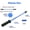 Indoor Fitness + Black + Blue + Body Building + Stainless Steel, variant on Multi-functional Power Cage LAT Pulldown Attachment Set, Home Gym Cable Accessories for Triceps, Biceps, Back, Shoulders, V Bar, Straight Bar, Tricep Rope, 1000Lbs Capacity