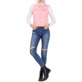 thumbnail image 3 of INSPIRE CHIC Women's Turn Down Collar Button Denim Washed Vest, 3 of 7