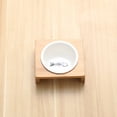 thumbnail image 4 of Elevated Ceramic Pet Feeding Dish Set with Bamboo Stand for Cats and Dogs Indoor Use, 4 of 5