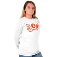 thumbnail image 5 of Boo Cute Witch Ghost Halloween Women's Long Sleeve T Shirt Brisco Brands M, 5 of 6