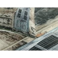 thumbnail image 3 of Ambesonne Rustic Quilted Coverlet 3 Pcs, Doors of Old Rock House, King Size, Teal Grey, 3 of 4
