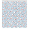 thumbnail image 3 of Ambesonne Unicorn Party Shower Curtain, Animals Doughnuts, 69"Wx70"L, Pale Pink Pale Blue, 3 of 3