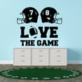 thumbnail image 3 of Sports Wall Decals for Boys Bedroom - Love of the Game Lettering on White Background Helmet DIY & Creativity Boy Girl Bedroom Wall Sticker - Size: 20 In x 18 In, 3 of 4