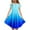 Blue, variant on Girls Hawaiian Dress,Gradient Casual Comfort 6-15 Years Dresses For Girls,14-15 Years