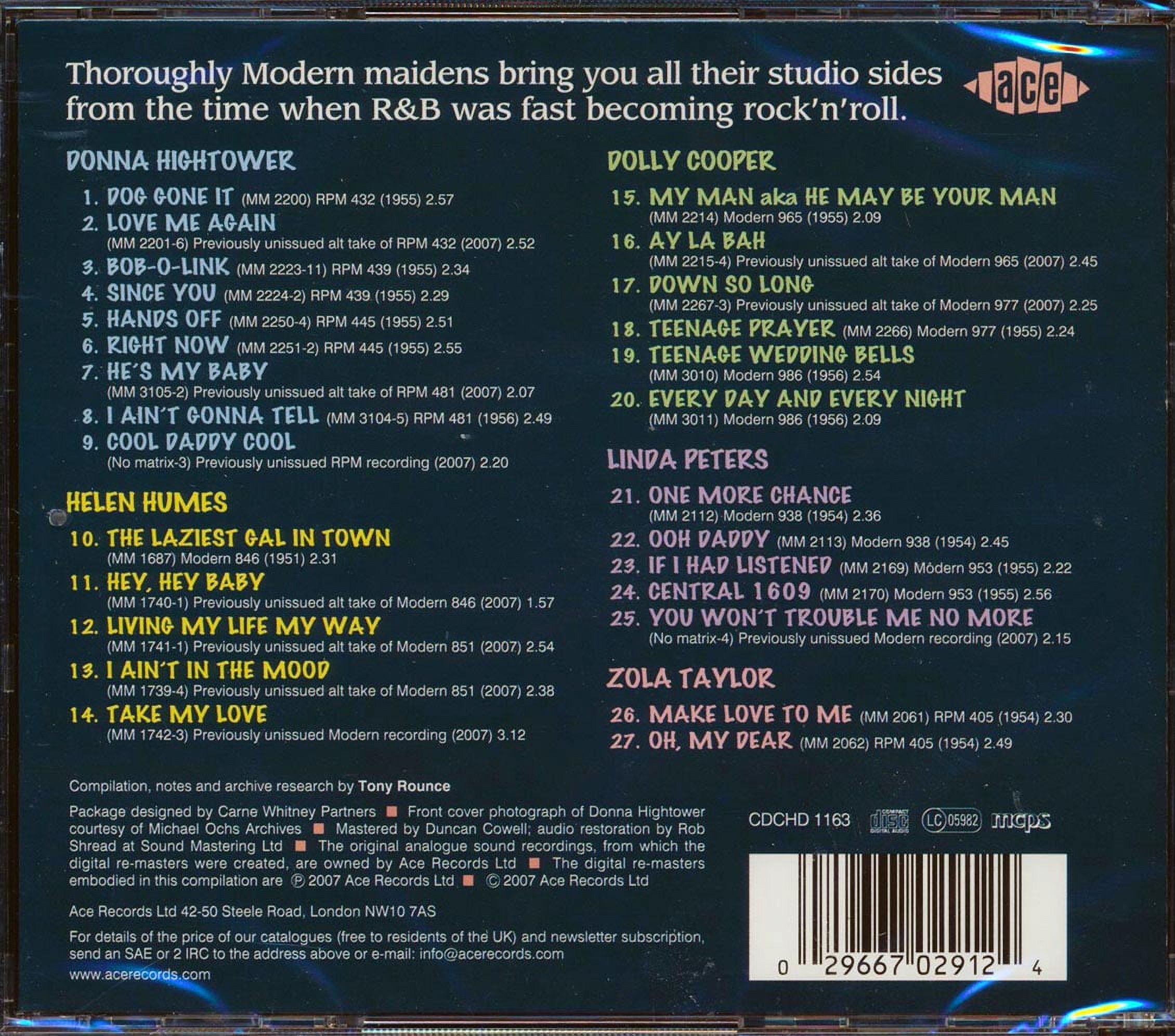 Various Artists - Hands Off! 1950-1956 Modern Studio Recordings - Music & Performance - CD