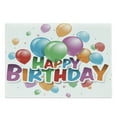 thumbnail image 1 of Birthday Cutting Board, Balloons Burst Fun Graphic Design Festival Cheerful Mood Greeting Celebration, Decorative Tempered Glass Cutting and Serving Board, Large Size, Multicolor, by Ambesonne, 1 of 1