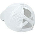 thumbnail image 1 of LAICAIW Womens Criss Cross Ponytail Hat Quick Drying Baseball Cap Sun Hats UV Protection Sport Cap, 1 of 6