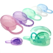 Walbest Baby Pacifier Case, Pacifier Soother Box Container Safe Holder Travel Storage Case with Small Handle, BPA Free, Portable Pacifier Storage Box