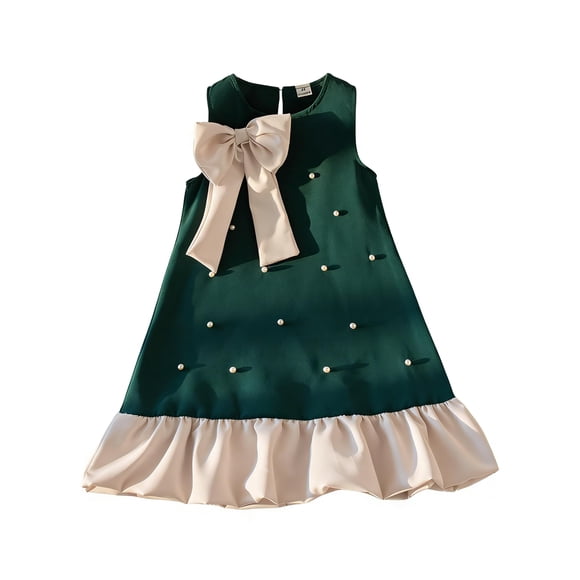 VARMILO 62585598035 Vestido Casual Verde 5 años